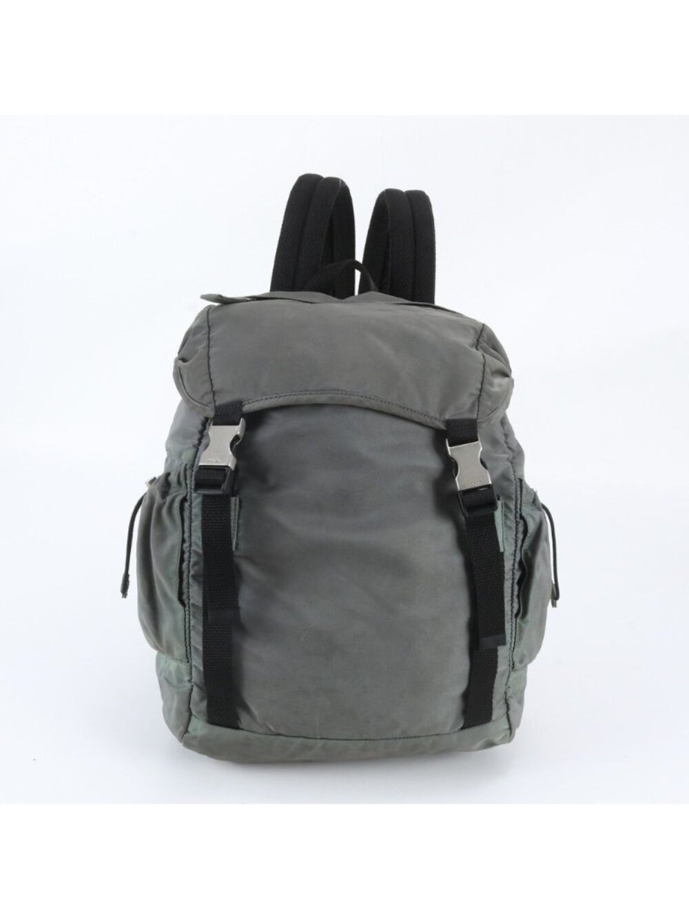 Prada Tessuto Nylon Triangle Logo Backpack Shoulder Bag Business
